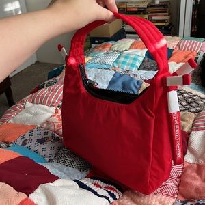 BAGGU x Sandy Liang Mini Bow Bag in Candy Apple